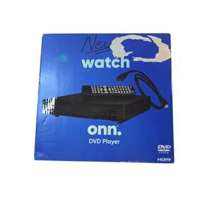 ONN Compact HDMI DVD Player With Remote Black NEW In Box